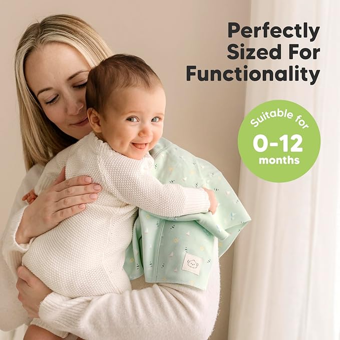 Organic Burp Cloths Baby Boy, Girl - 6-Pack Large Cotton Burping Cloths for Babies, Spit Up Rags, Super Absorbent, Ultra Soft Newborn Rag, Gender Neutral, Machine Washable, Durable (Vessels)