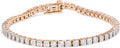 Original Classics 1.0 Cttw Miracle Set White Diamond Round Faceted Bezel Tennis Bracelet (I-J Color, I3 Clarity) - Choice of Metal Color and Size