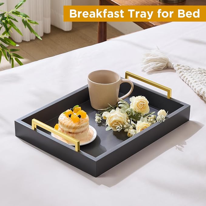 40cm x30cm Serving Trays with Handles, Ottoman Trays, Living Room, and Outdoors - Image 6