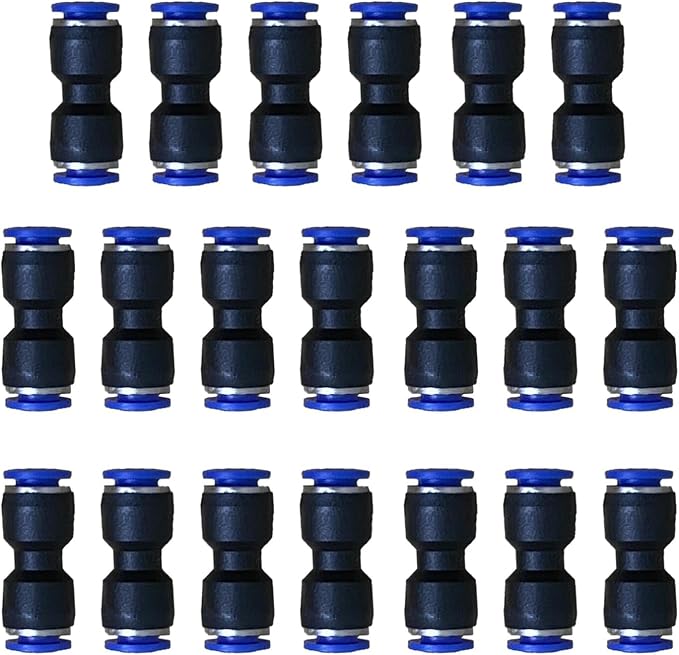 5/16" or 8mm OD Pneumatic quick Connector Push to Connect fittings Straight by ROZESAZZ