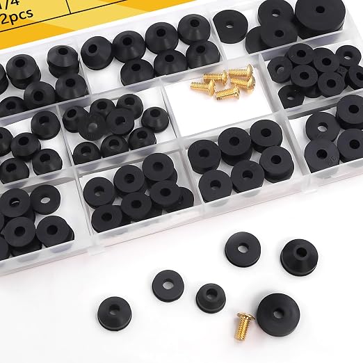 114-Piece 12 Sizes Faucet Washers Assorted Kit - Image 7