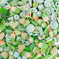 100pcs Cute Slime Charms Mixed Set Resin Flatback for DIY Craft Making and Ornament Scrapbooking Beads Assorted Candy Fruit Cake Christmas Gifts Trellis Resin Ornament Kit Making Supplies