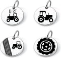 SM Design Western Charm Set of 4 – Stainless Steel Western Charms for Bracelets & Necklaces – Cowgirl, Ranch & Country Style Jewelry Charms – Western Gift for Women & Moms