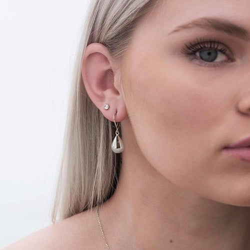 14K Gold Earring Cross Waterdrop Butterfly Heart Knot Earrings for Women Gold Silver Cross Leverback Drop Gold Silver Teardrop Hoop Dangle Earring White Gold Dangle Drop Earring