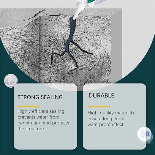 Concrete Crack Filler, Strong Adhesive, Quick Drying | Waterproof Repair - Image 7