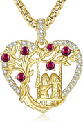 14K Gold Tree of Life Necklace for Sister Christmas Gifts from Sister,Heart Jewelry with Birthstone Pendant for Women Female Friendship Forever My Friend