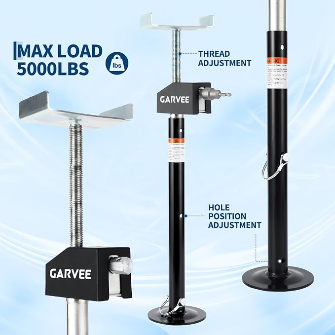 Garvee RV Slide Out Stabilizer Jacks - 5000 LB Heavy Duty Support - Image 3