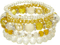 Noessla Beaded Boho Stretch Bracelet Colorful Stackable Crystal Beads Bracelets Trendy Costume Jewelry Mothers Day Gifts for Women