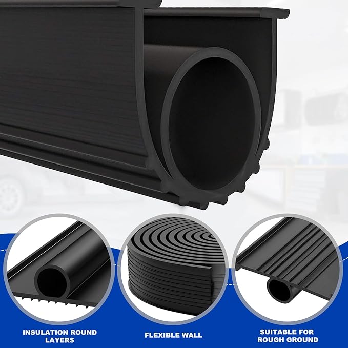 DGSL Garage Door Bottom Seal, 5/16 T-End Rubber Weather Stripping, 12 FT | U+O - Image 2