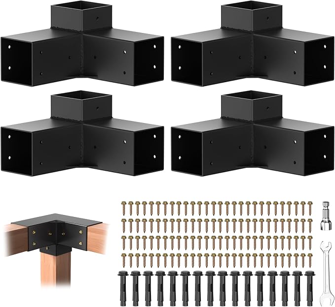 Pergola Brackets, 3-Way Pergola Kit by PGGP