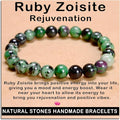 AD Beads Handmade Gemstone Stretch Elastic Bracelet Crystal Healing Reiki Nature's Beauty and Spiritual Essence Unisex