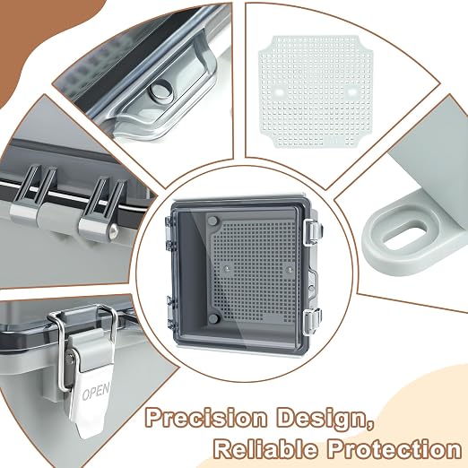 IP67 Waterproof Electrical Junction Box, 5.9x5.9x3.5 ABS Plastic Enclosure | - Image 3