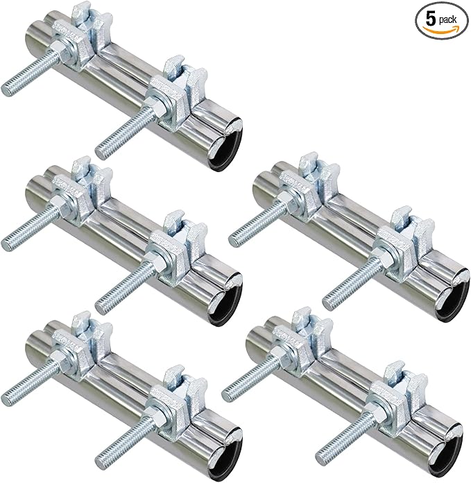 HIGHCRAFT 60075TTSD-5 Pipe Repair Clamp 3/4'', Double Bolt, 6” Long, Stainless by Highcraft