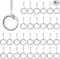 1.25" Bridle Rings 30 PC 1/4"-20 Threaded, Wire Support, Heavy Duty Steel Cable by Tewloss