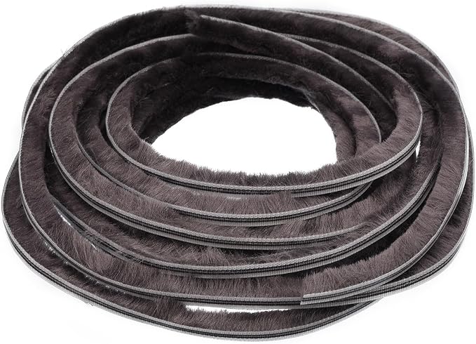 Brush Seal Weather Stripping, 9/32" x 5/16" x 20ft Card Slot Door Brush Strip by AWCLUB