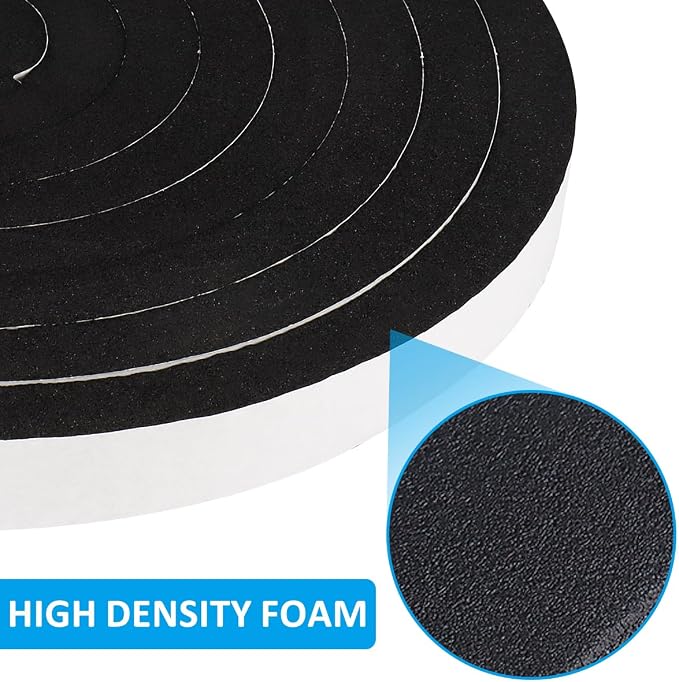 DGSL Foam Weather Stripping, 1/2" x1/8", 49.5Ft Door Window Seal Tape | Self - Image 3