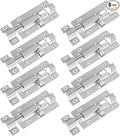 FATLODA 8 Pack Barrel Bolt Latch, 3 Inch Stainless Steel Slide Latch Lock | by FATLODA