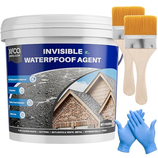 Transparent Waterproof Sealant, 175oz Clear Transparent Waterproof Coating by XFCA