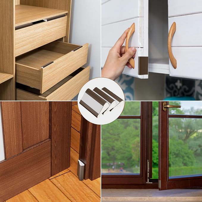 Kneelisa 2Pcs×196” Wedge-Shape Foam Window Weather Stripping Door Seal | - Image 6