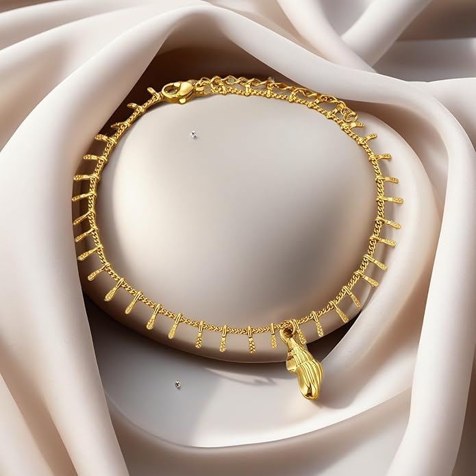 Adjustable Stainless Steel Snake Chain Anklet for Women Minimalist Beach Summer Ankle Bracelet Jewelry Gift