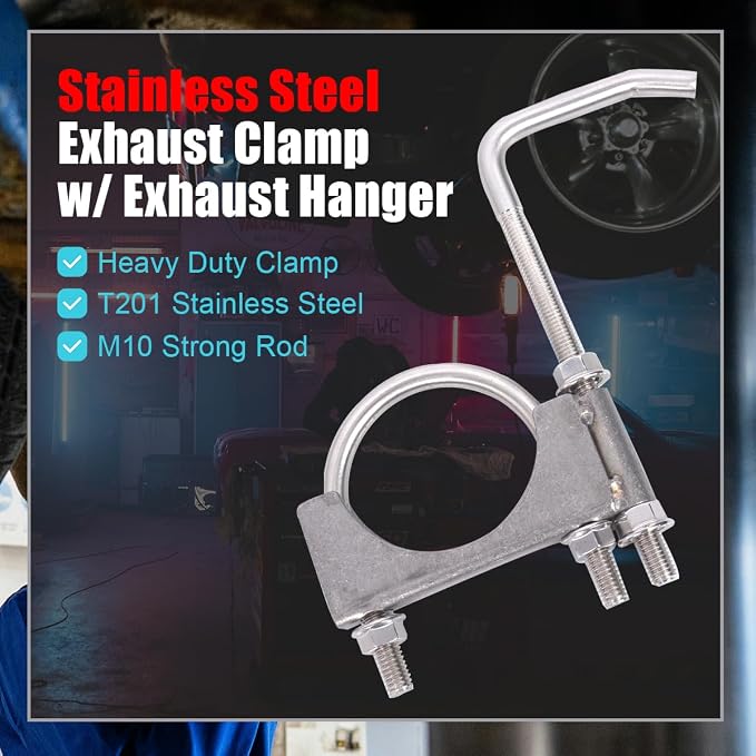 Stainless Steel 2 Inch Exhaust Clamps - Image 3
