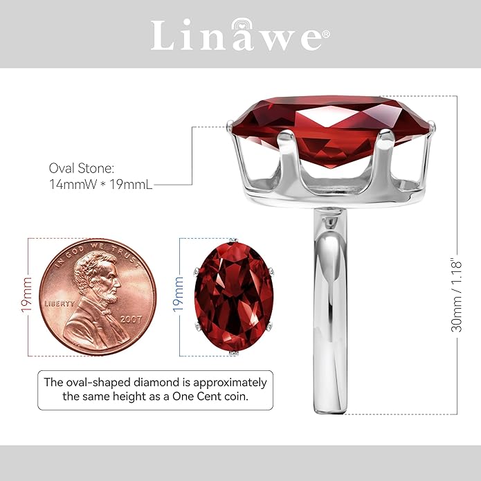 Linawe Cubic Zirconia Imitation Diamond Moissanite Rings for Women, 14K Gold/Rose Gold/Silver Adjustable Chunky Ring, Costume Rhinestone Jewelry for Wedding Engagement