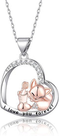 Animal Necklace Cat/Fox/Otter/Sloth/Cow/Highland Cow/Koala Necklace Cute Animal Jewelry Gifts for Women