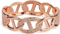 SPUNKYsoul Chain Link Buckle With Rhinestones Cuff Bracelet in Gold, Silver Rose Gold and Gun Metal for Women