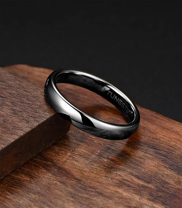 King Ring Tungsten 4/6/8mm Rings – Super Polished Finish Tungsten Bands – Designed in USA