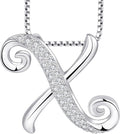 STARCHENIE Initial Necklace for Women 925 Sterling Silver Letter A-Z Pendant 26 Alphabet Jewelry
