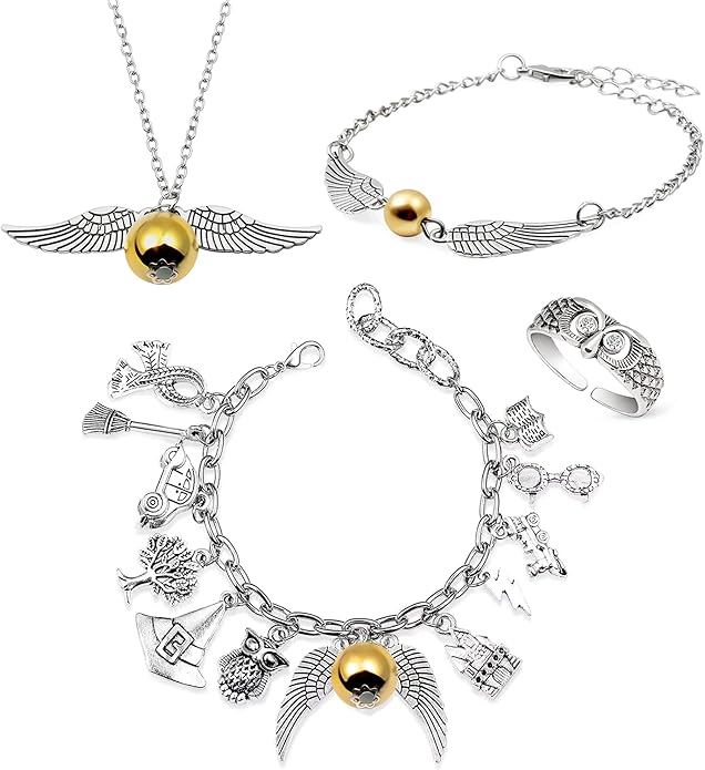 Fancy Space Enchanted Wizard Charm Bracelet for Her – Adjustable Handmade Magic Jewelry – Valentine’s Day & Birthday Gift for Girls, Teens & Women