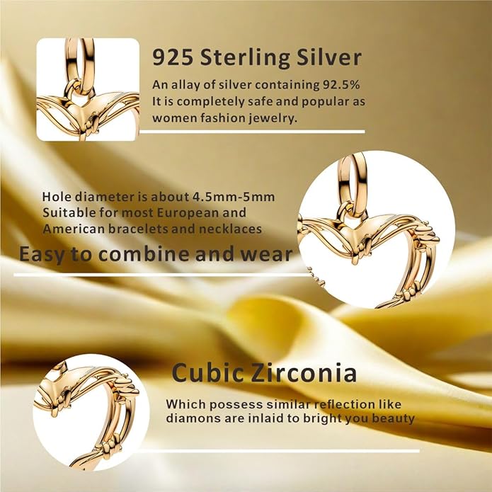 Fashion Charms Compatible for Bracelets,S925 Sterling Silver Charms,For Women Jewelry Present