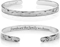 Carviell Engraved Cuff Bracelets for Women – Inspirational, Friendship, Love, Mom, Daughter, Sister, Christian, Graduation, Memorial & Wedding Gifts – 80+ Phrases – Stainless Steel, Gift-Ready
