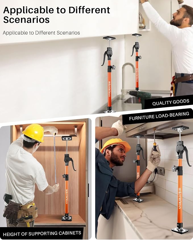 HOLOTHURIAN Cabinet Jack Support Pole, 23.6-45.3 inches Third Hand Tools - Image 5