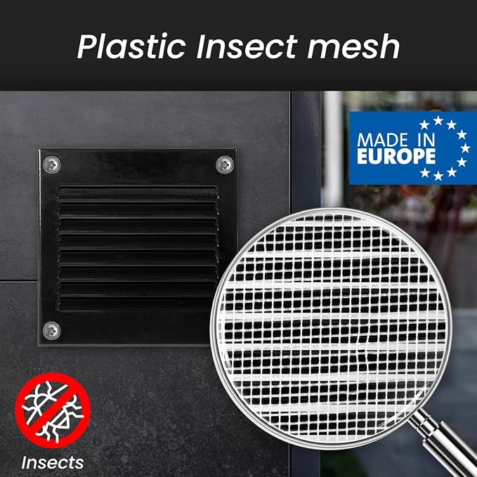 Repa Market Air Vent Cover 16x6 Inch Black Scratch Resistant Galvanized - Image 4