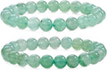 Bivei Natural Gemstone Semi Precious Healing Crystals Handmade Stretchy Round Beads Bracelet,Stocking Stuffers for Women Enhance Positive Energy