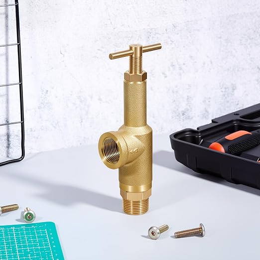 Pressure Relief Valve 3/4 Inch NPT 300 PSI Max Brass Safety Relief Valve Brass - Image 7