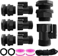Rain Barrel Spigot Kit 4 Kit Water hose Shut-Off Ball Valve Plastic Garden Hose by Vtenyeo