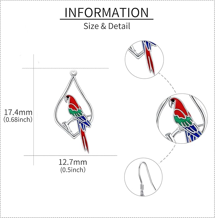 925 Sterling Silver Earrings for Women Dangle Drop Earrings Jewelry Gifts