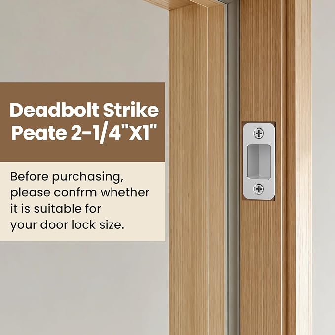 Deadbolt Strike Plate Door Backplate - Image 4