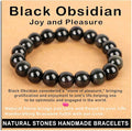 AD Beads Handmade Gemstone Stretch Elastic Bracelet Crystal Healing Reiki Nature's Beauty and Spiritual Essence Unisex