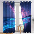 Fluorescent Beach Blackout Curtains by Unknown