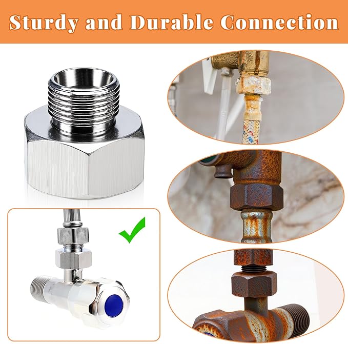 Water Line Adapter, Compression Pipe Fittings - Image 6