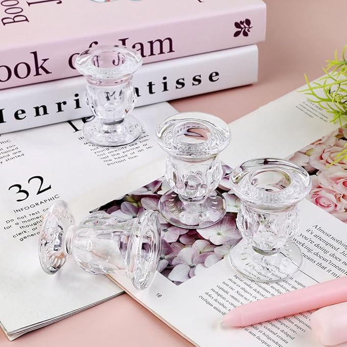 Glass Taper Candle Holder Set of 36 - Image 3
