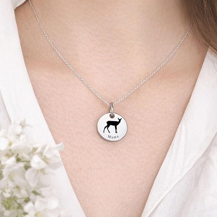 SM Design Mama Animal Charm Set – Set of 4 Stainless Steel Charms – Motherhood & Family Keepsake Jewelry Charmss