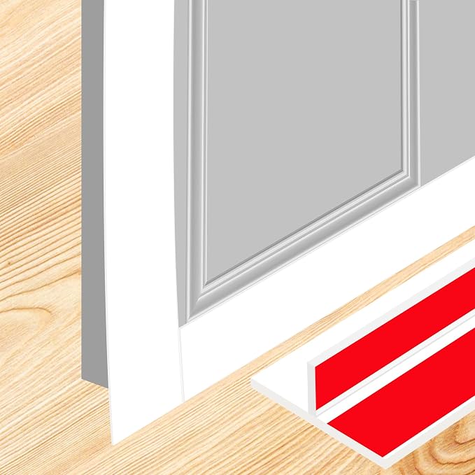 ToLanbbt T-Shaped Door Draft Stopper 1.97 in x 49 FT Silicone Weather Stripping by ToLanbbt