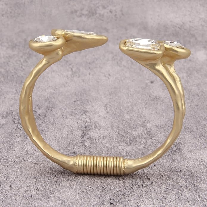 Gold Cuff Bracelet for Women Silver Beaded Bracelets Open Bangle Stackable Stretch Bead Bracelet Boho Jewelry Gifts for Wife Couple