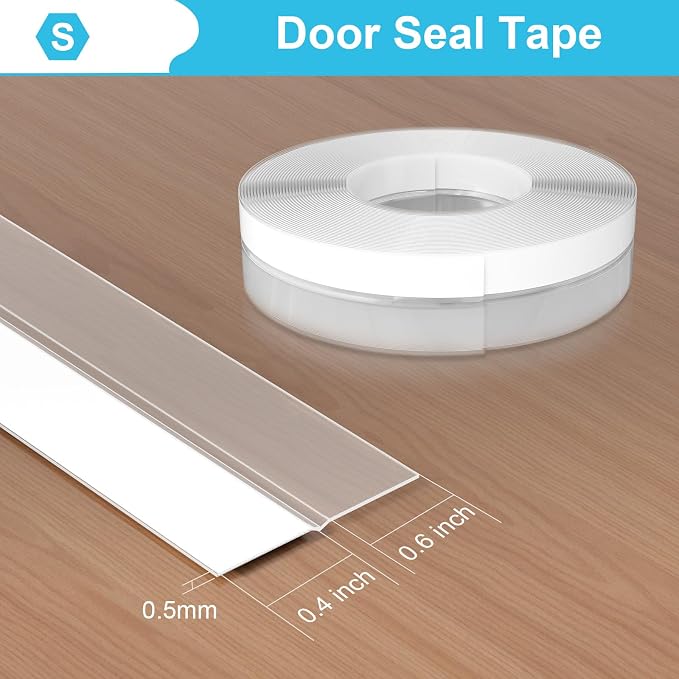 Weather Stripping Door Seal, 40 Ft Shower Door Seal, 25mm | Flexible door sweep - Image 3