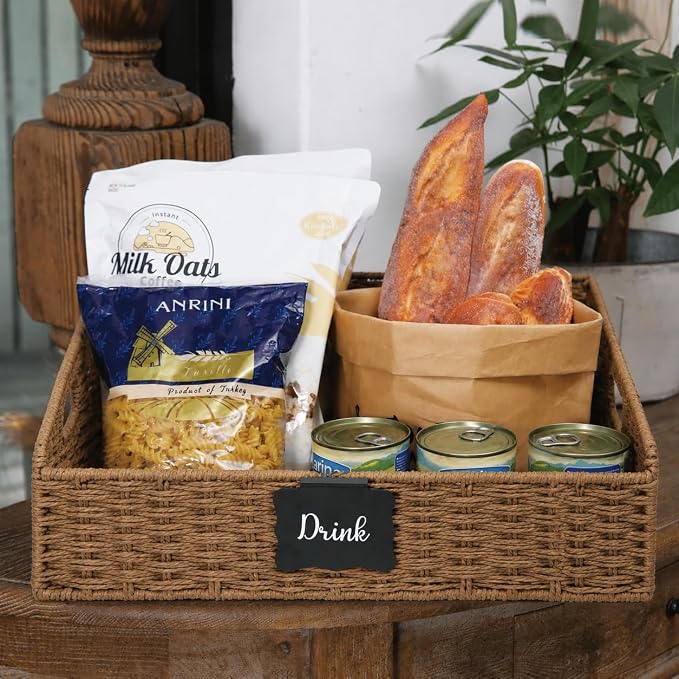 Wicker Baskets for Organizing, Pantry Baskets - Image 5