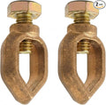 Copper Ground Rod Clamp for 3/8"-1/2" Ground Rods, Electric Fences, Solar Panels by ASUNTOM